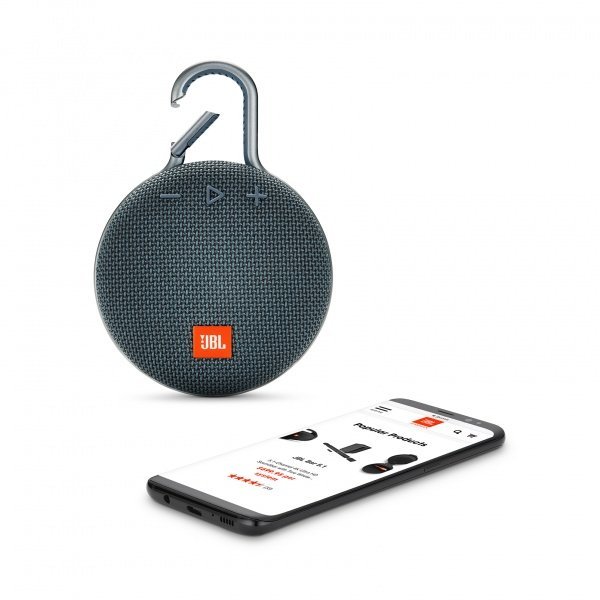 Портативная система JBL Clip 3 Blue (JBLCLIP3BLU)