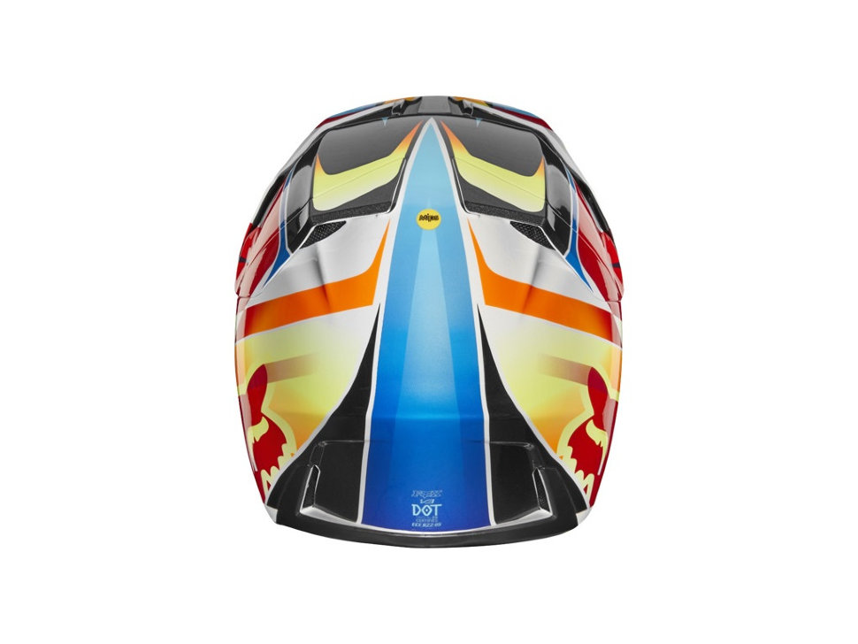 Мотошлем Fox V3 Motif Helmet ECE Red/Yellow