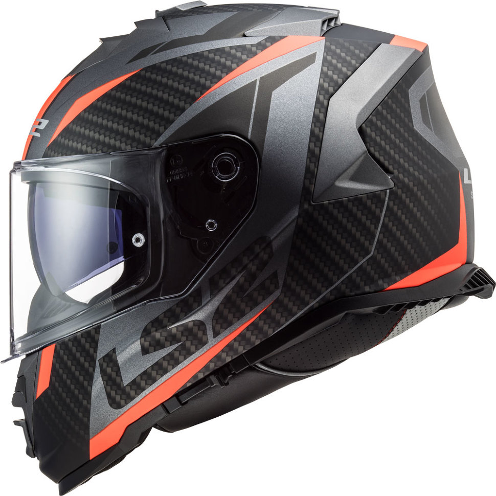 Мотошлем LS2 FF800 Storm Racer Matt Titanium Fluo Orange