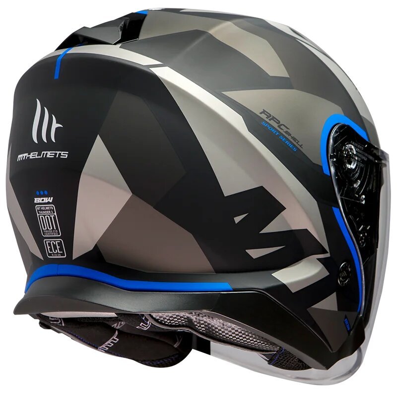 Мотошлем MT Helmets Thunder 3 Jet Bow Matt Blue