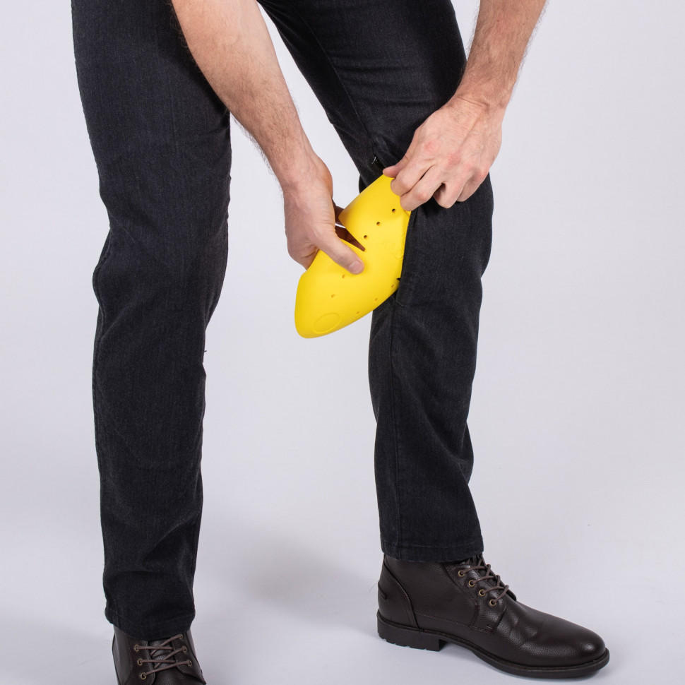 Мотоджінси Knox Brighton Denim Short Leg Black