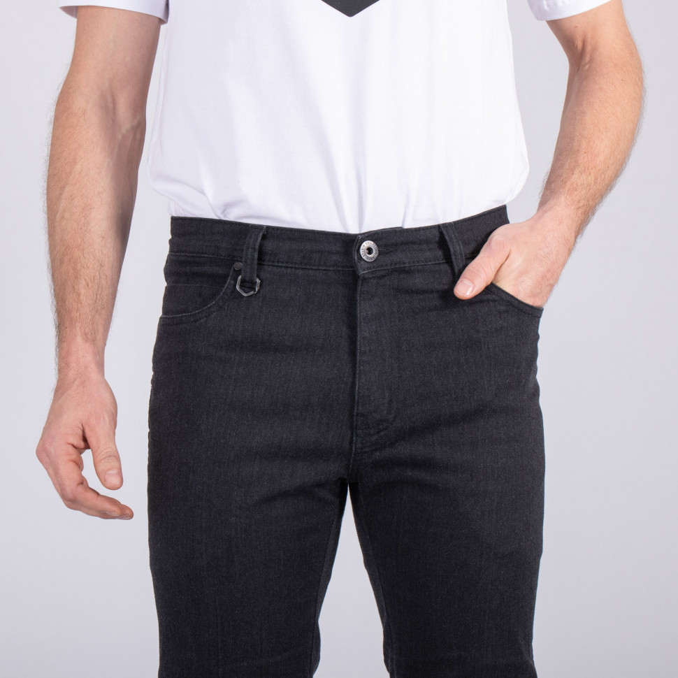 Мотоджінси Knox Brighton Denim Short Leg Black