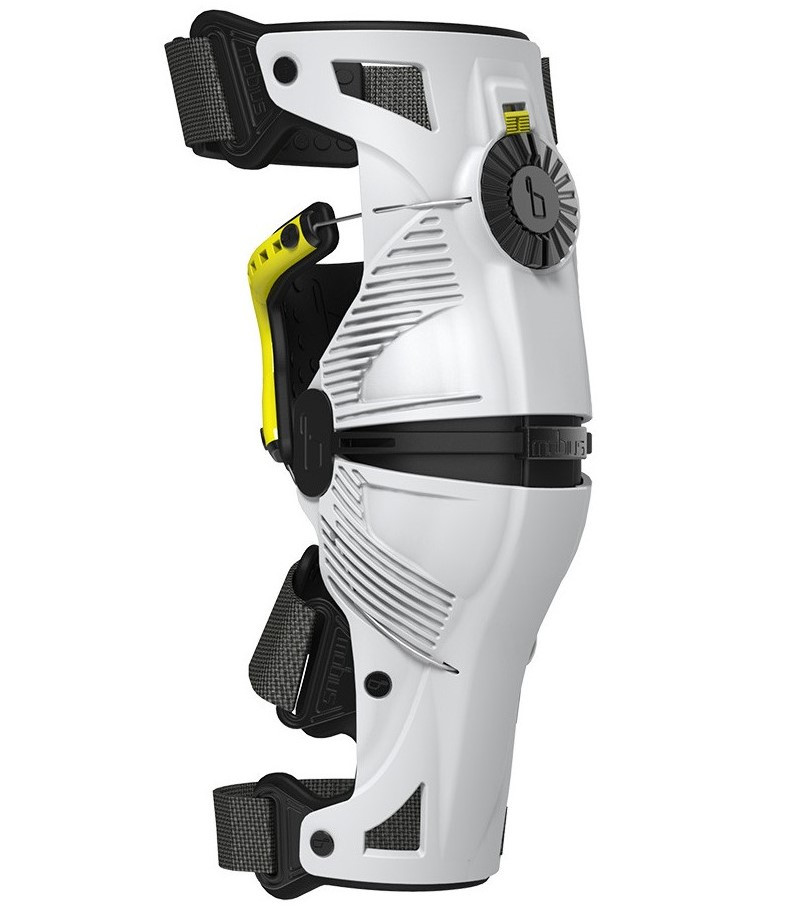 Ортопедические мотонаколенники Mobius X8 Storm White/Yellow