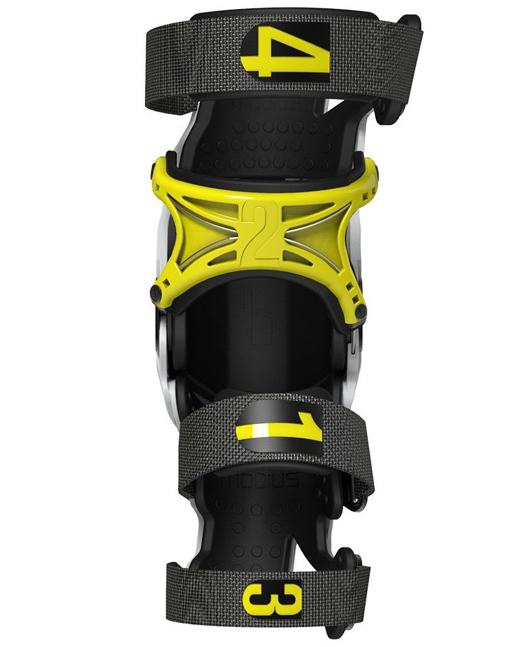 Ортопедические мотонаколенники Mobius X8 Storm White/Yellow
