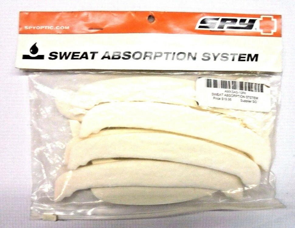 Вставки абсорбирующие для мотоочков SPY+ Alloy/Targa 2 Sweat Absorption Pads 10 Pack (50042000001)