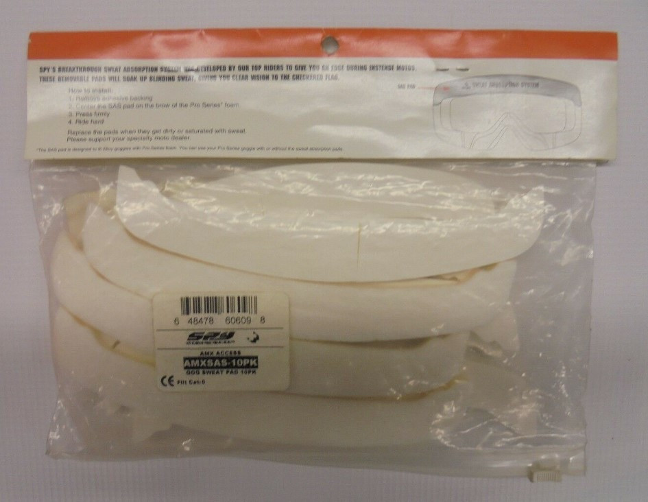 Вставки абсорбирующие для мотоочков SPY+ Alloy/Targa 2 Sweat Absorption Pads 10 Pack (50042000001)