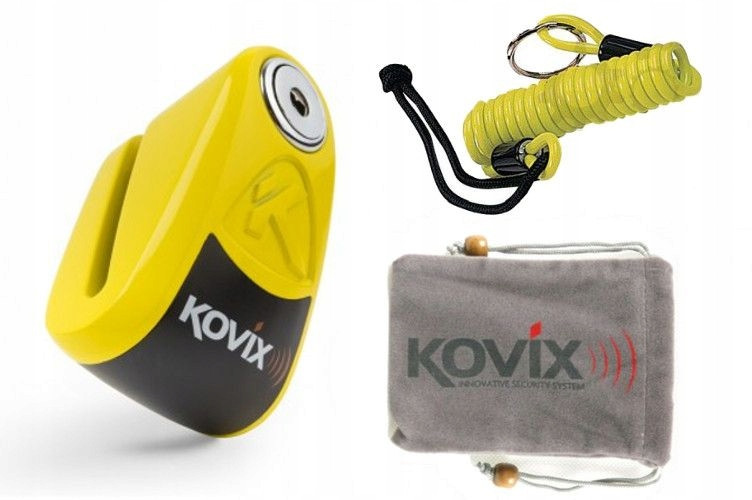 Мотозамок с сигнализацией Kovix KAL6 Y Yellow (KAL6 Y)