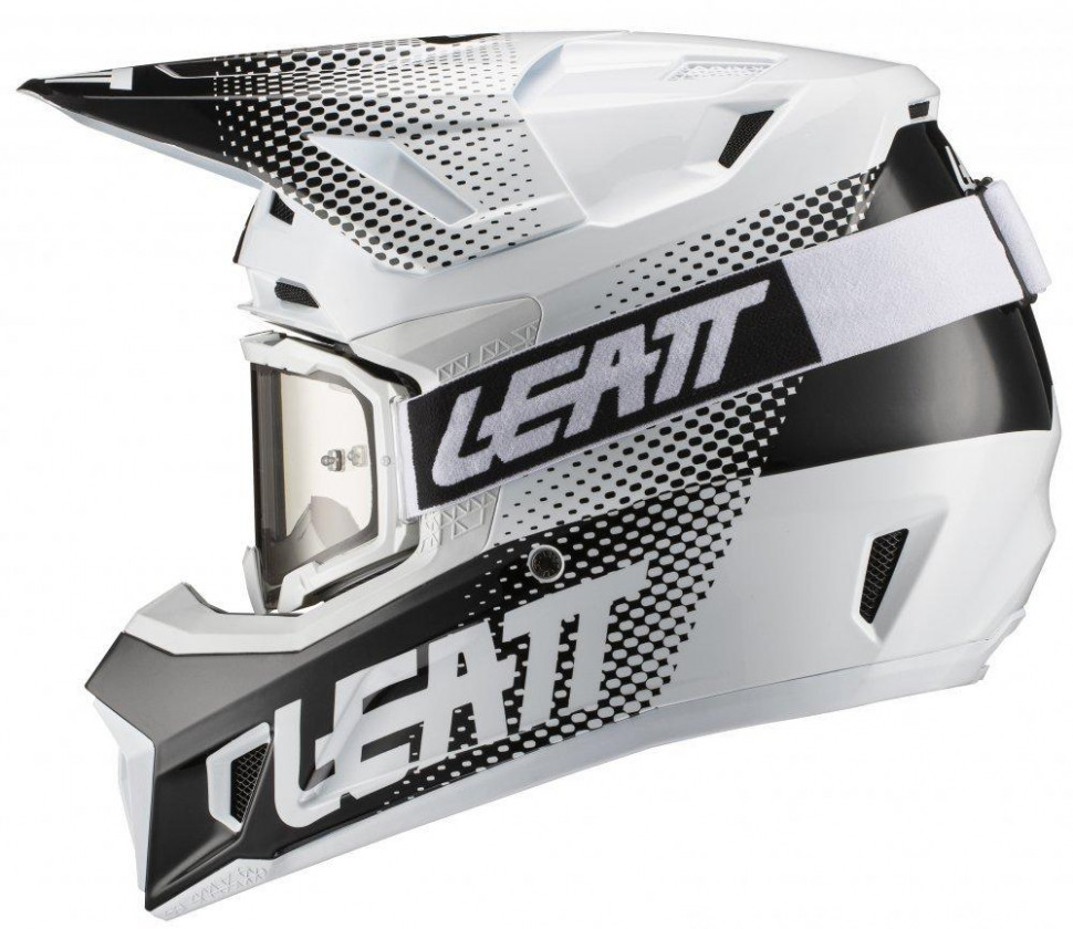 Мотошлем Leatt Helmet GPX 7.5 V21.1 + Goggle White