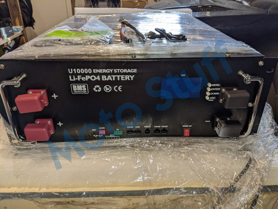 Аккумуляторный модуль U10000 с блоком BMS, 10 кВт·ч (51.2В / 200А*ч / LiFePO4)