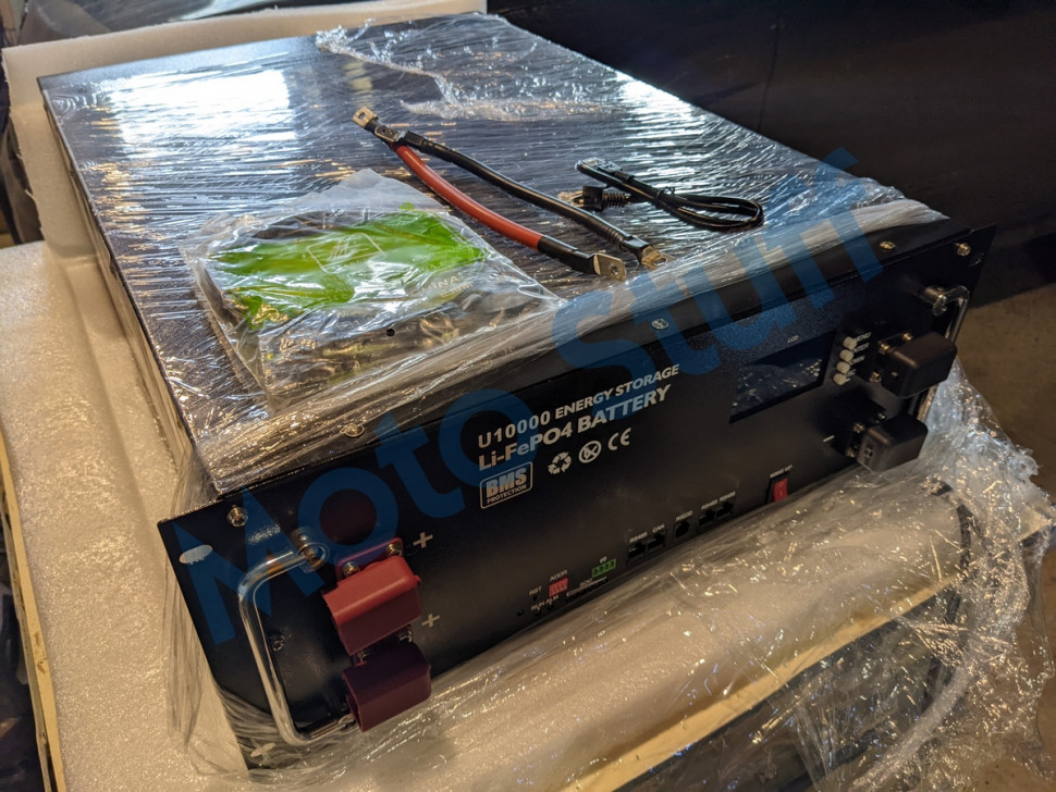 Аккумуляторный модуль U10000 с блоком BMS, 10 кВт·ч (51.2В / 200А*ч / LiFePO4)