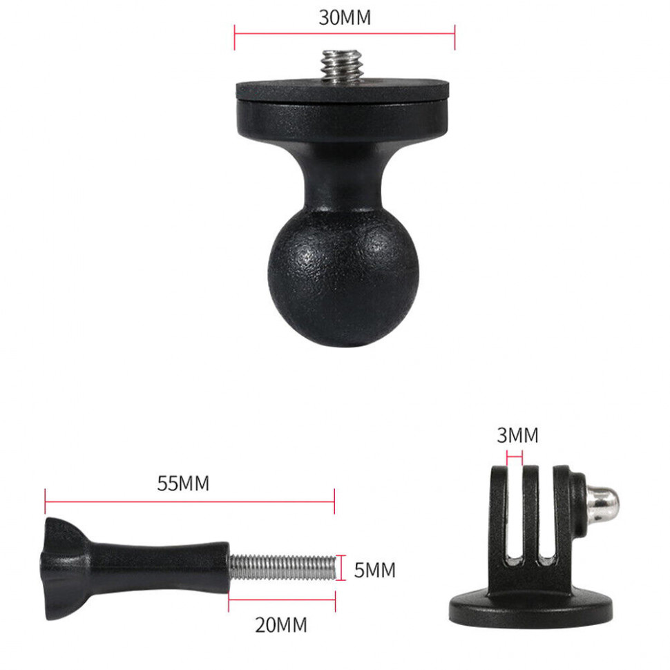 Шарнірне кріплення на трубу MSCAM Mount Bike Bracket для екшн-камер GOPRO, SJCAM, DJI