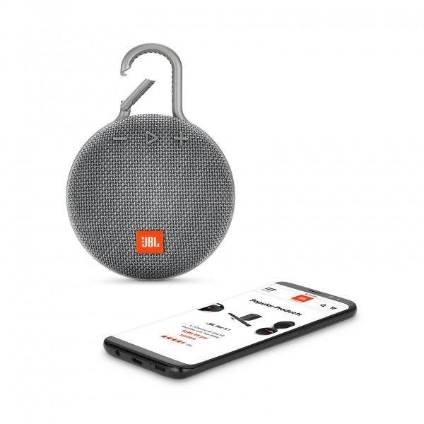 Портативна система JBL Clip 3 Gray (JBLCLIP3GRY)