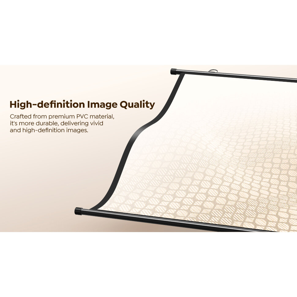 Проекційний екран на стійці YABER YS-84D 84" 16:9 186x105см (Yaber-84Inch-StandScreen)