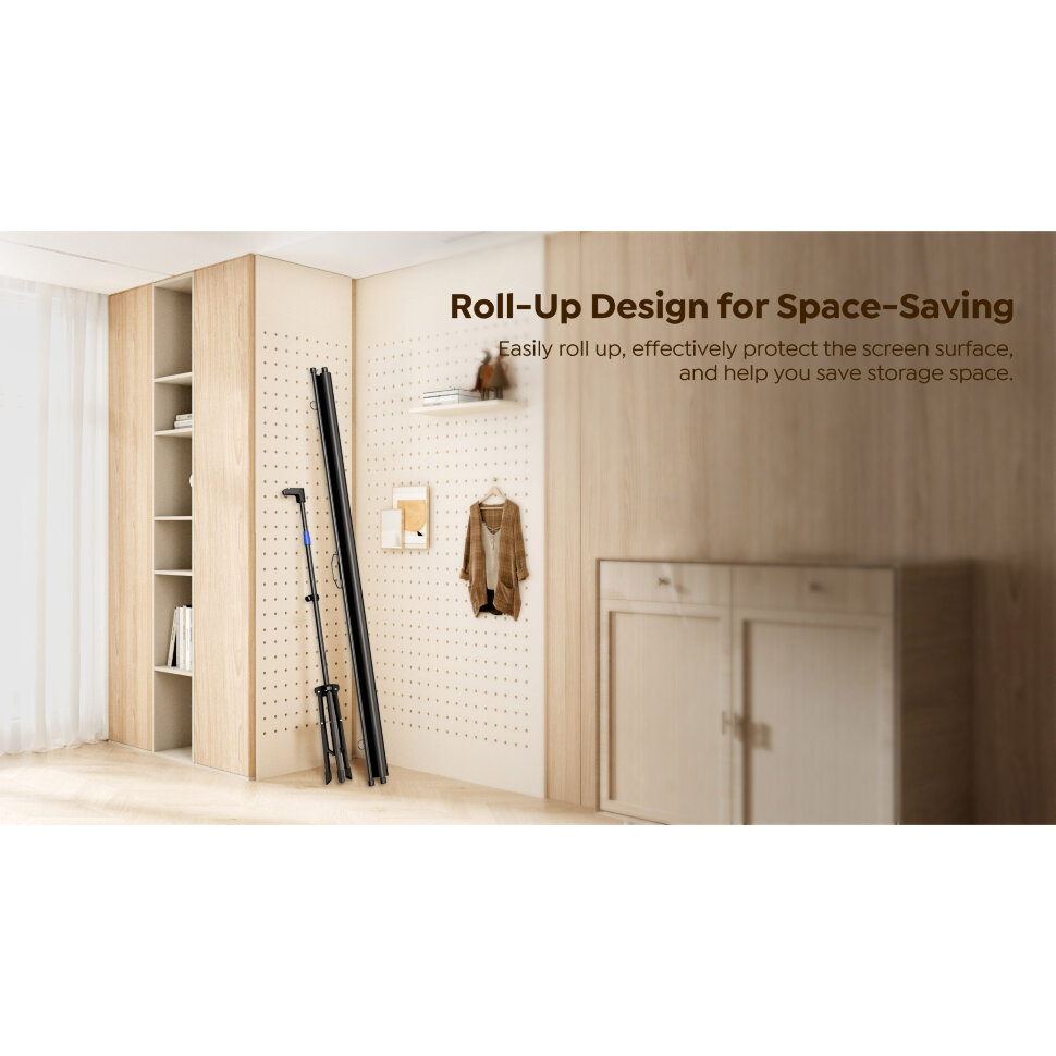 Проекційний екран на стійці YABER YS-84D 84" 16:9 186x105см (Yaber-84Inch-StandScreen)