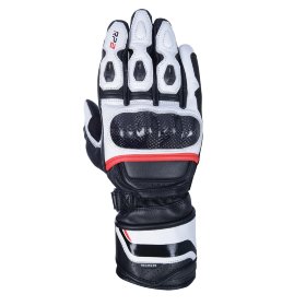 Мотоперчатки кожаные Oxford RP-2 2.0 MS Long Sports Glove Black/White/Red