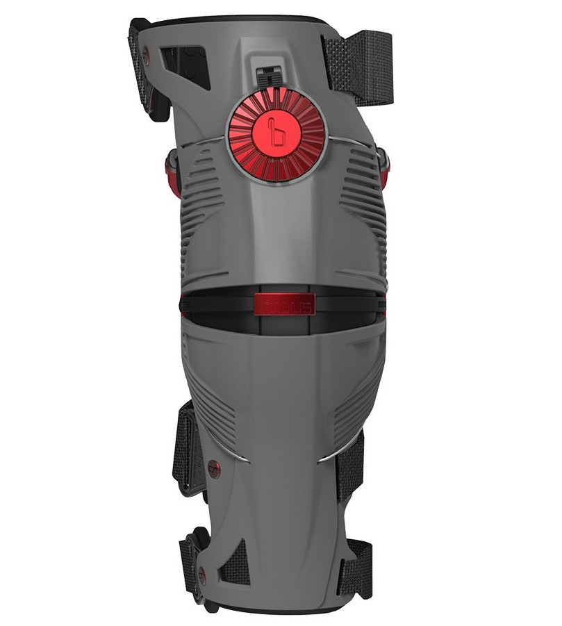 Ортопедические мотонаколенники Mobius X8 Storm Grey/Crimson