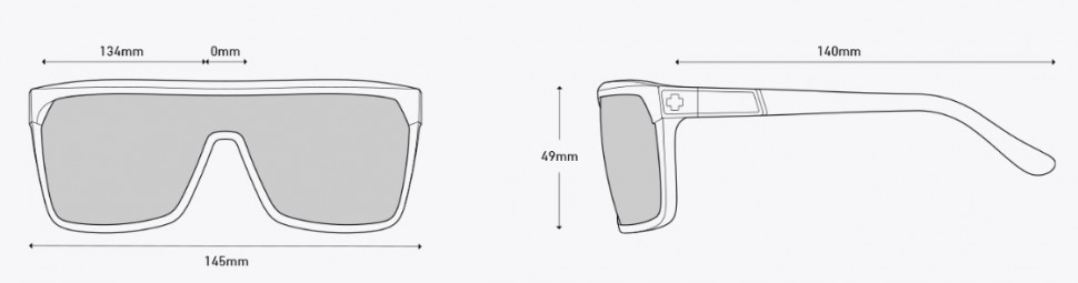 Солнцезащитные очки SPY+ Flynn Whitewall Grey W/Light Blue Spectra (673016809131)