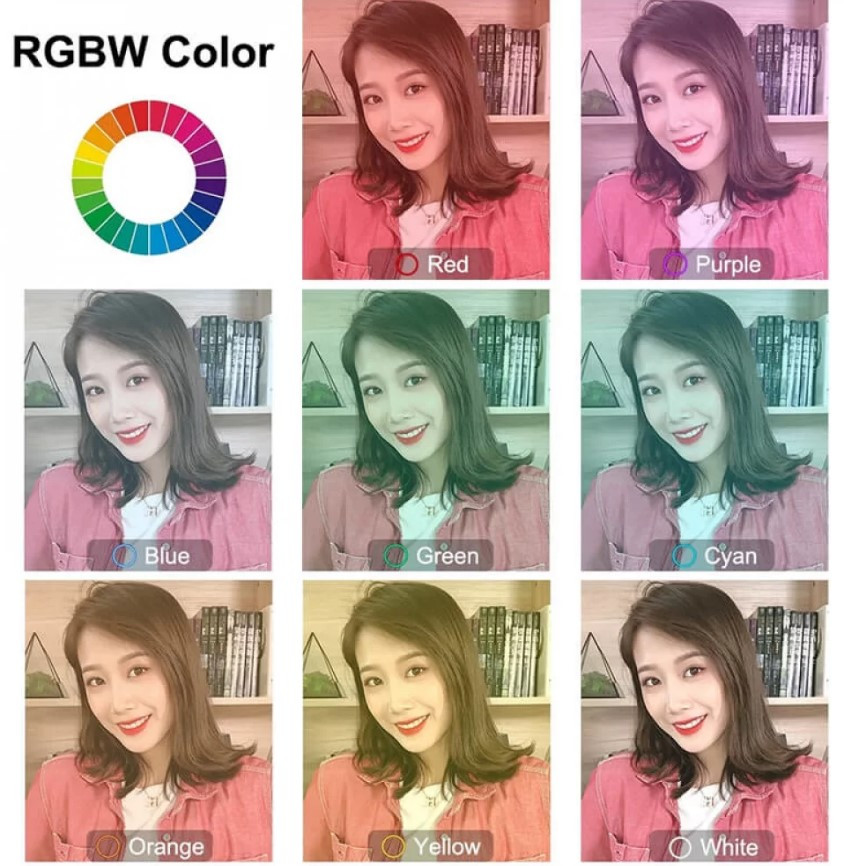 Кольцевой свет со стойкой Puluz PKT3068B RGBW 30 см. 30W (58467)