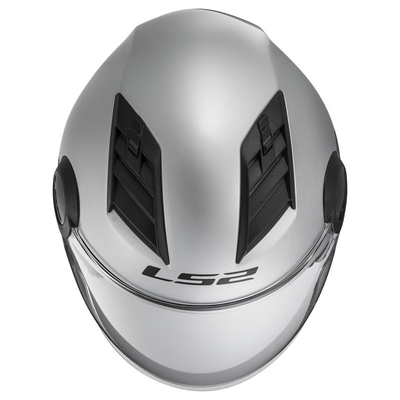 Мотошлем LS2 OF562 Airflow Long Gloss Silver