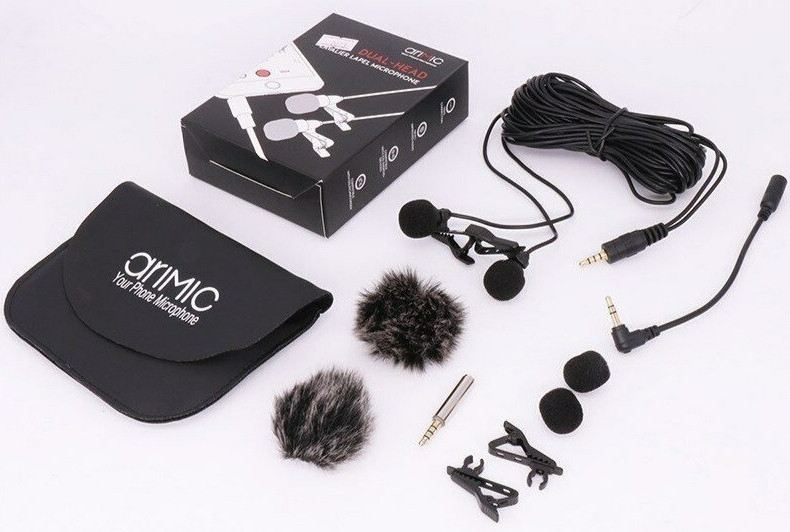 Микрофон петличка Ulanzi AriMic Lapel Dual Long