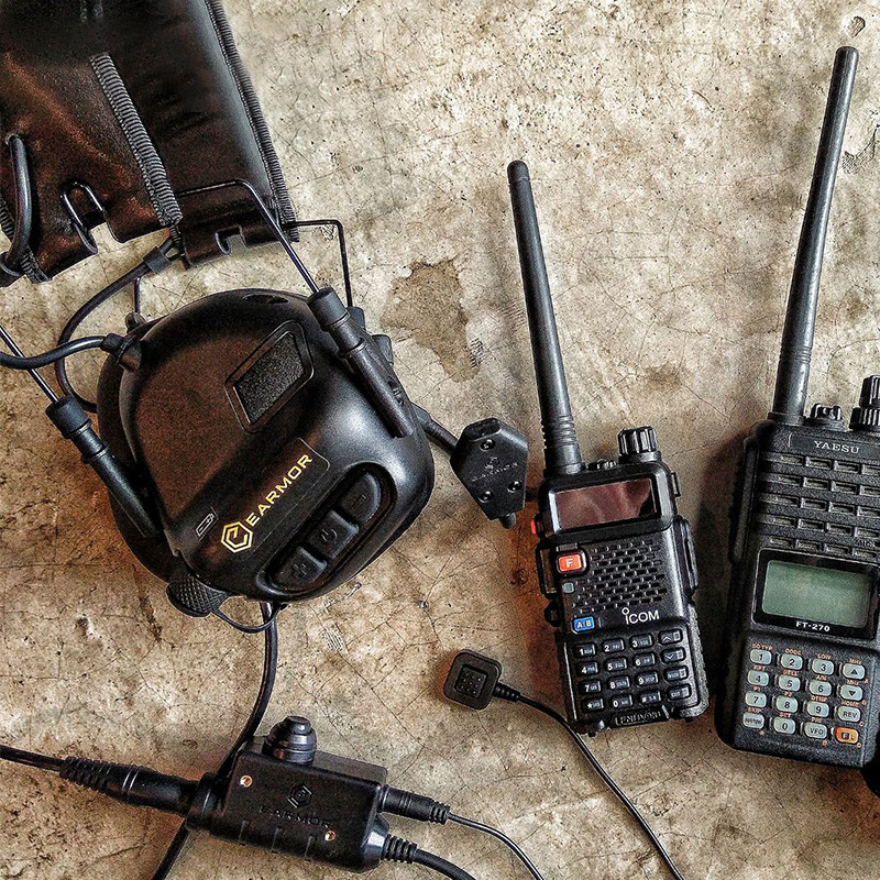 Кнопка для гарнитуры Opsmen Earmor с разъмом PTT Motorola Talkabout 1-Pin