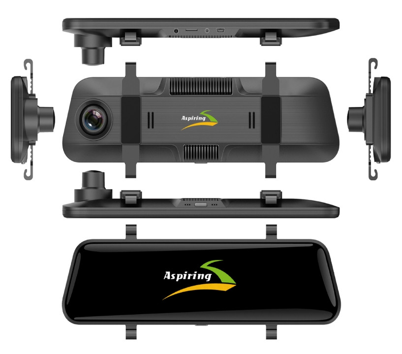 Видеорегистратор-зеркало Aspiring Maxi 4 Speedcam, WIFI, GPS, 4K (MA1050WSPC)