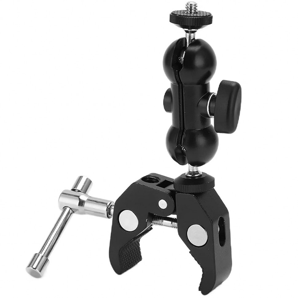 Шарнірне кріплення-щипці на трубу MSCAM Mount Bike Clamp для екшн-камер GOPRO, SJCAM, DJI