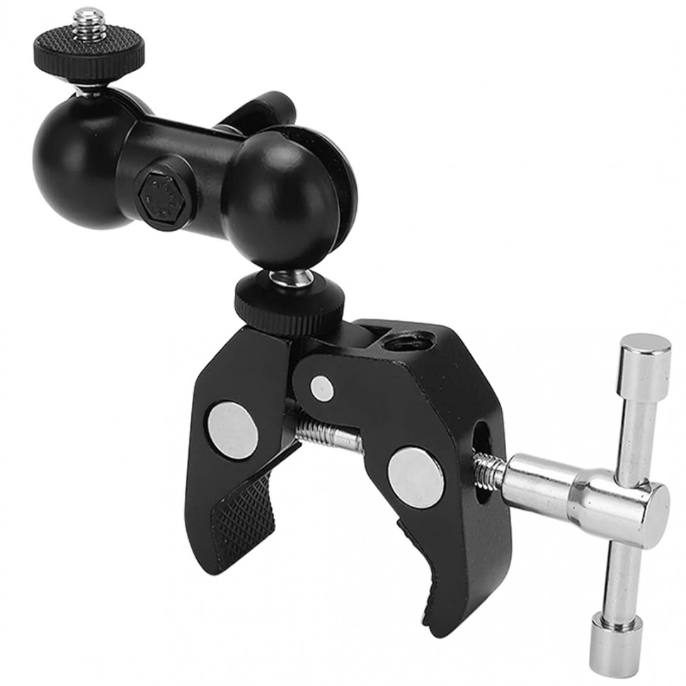 Шарнірне кріплення-щипці на трубу MSCAM Mount Bike Clamp для екшн-камер GOPRO, SJCAM, DJI