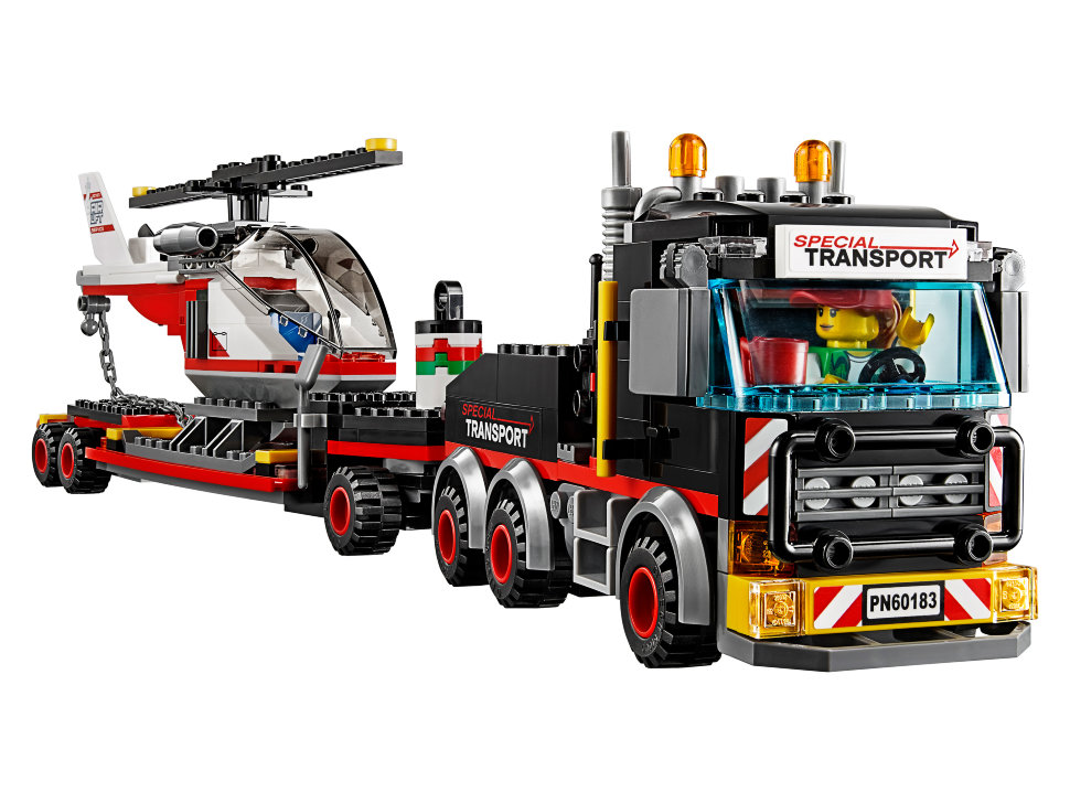 Конструктор Lego City: перевозчик вертолета (60183)