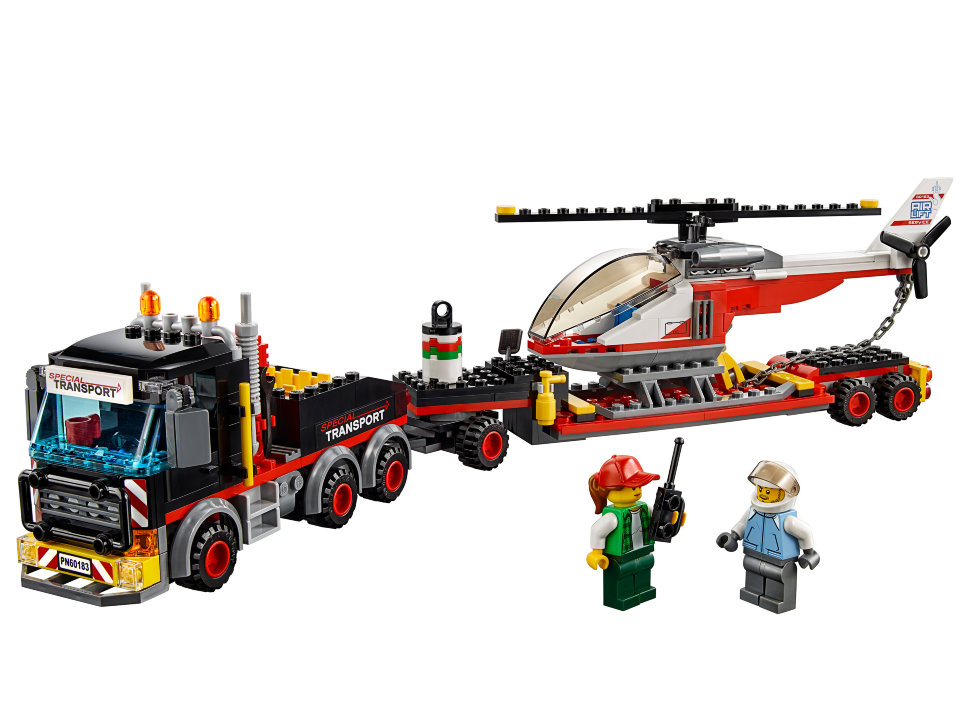 Конструктор Lego City: перевозчик вертолета (60183)