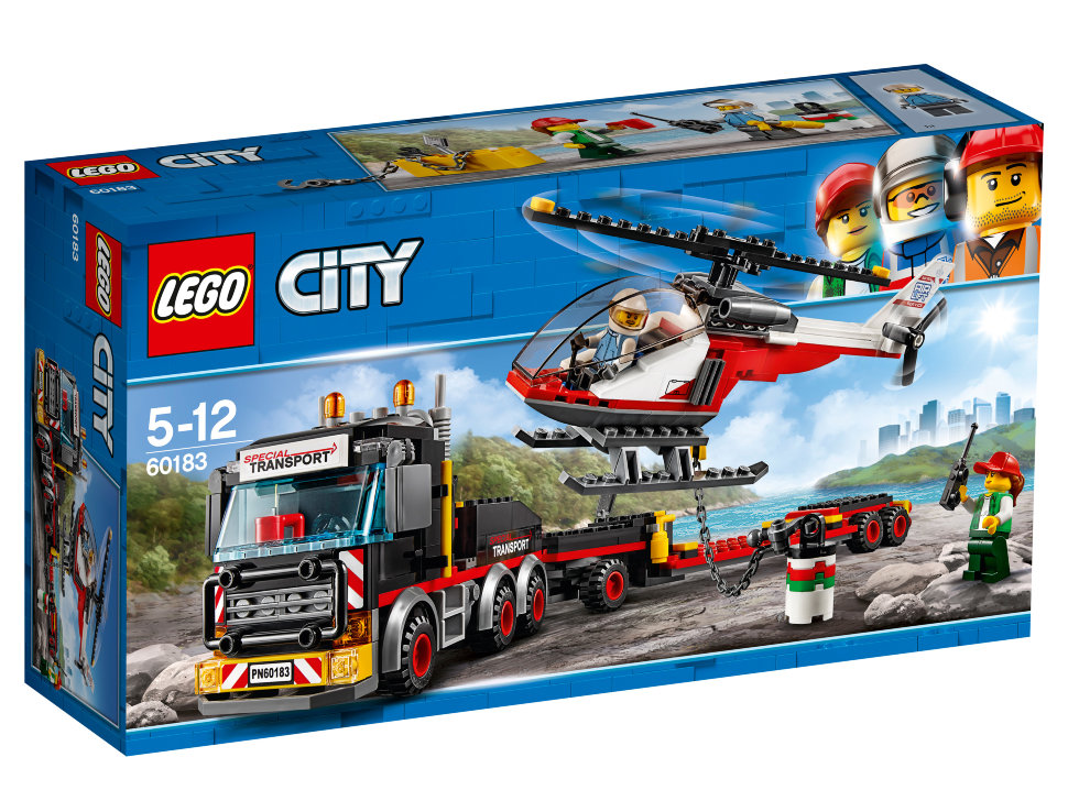 Конструктор Lego City: перевозчик вертолета (60183)