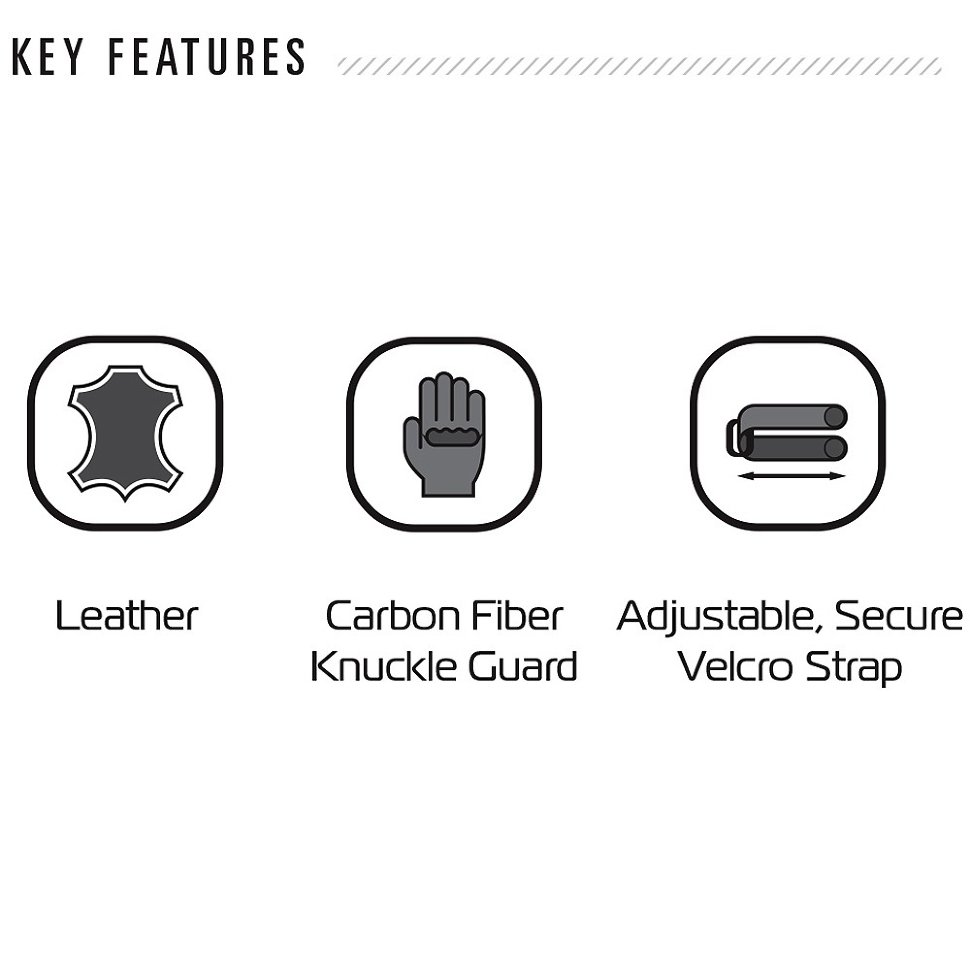 Мотоперчатки кожаные Oxford RP-2 2.0 MS Long Sports Glove Stealth Black