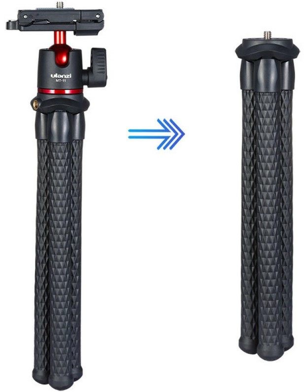 Гибкий прорезиненный штатив Ulanzi с держателем телефона (MT-11)