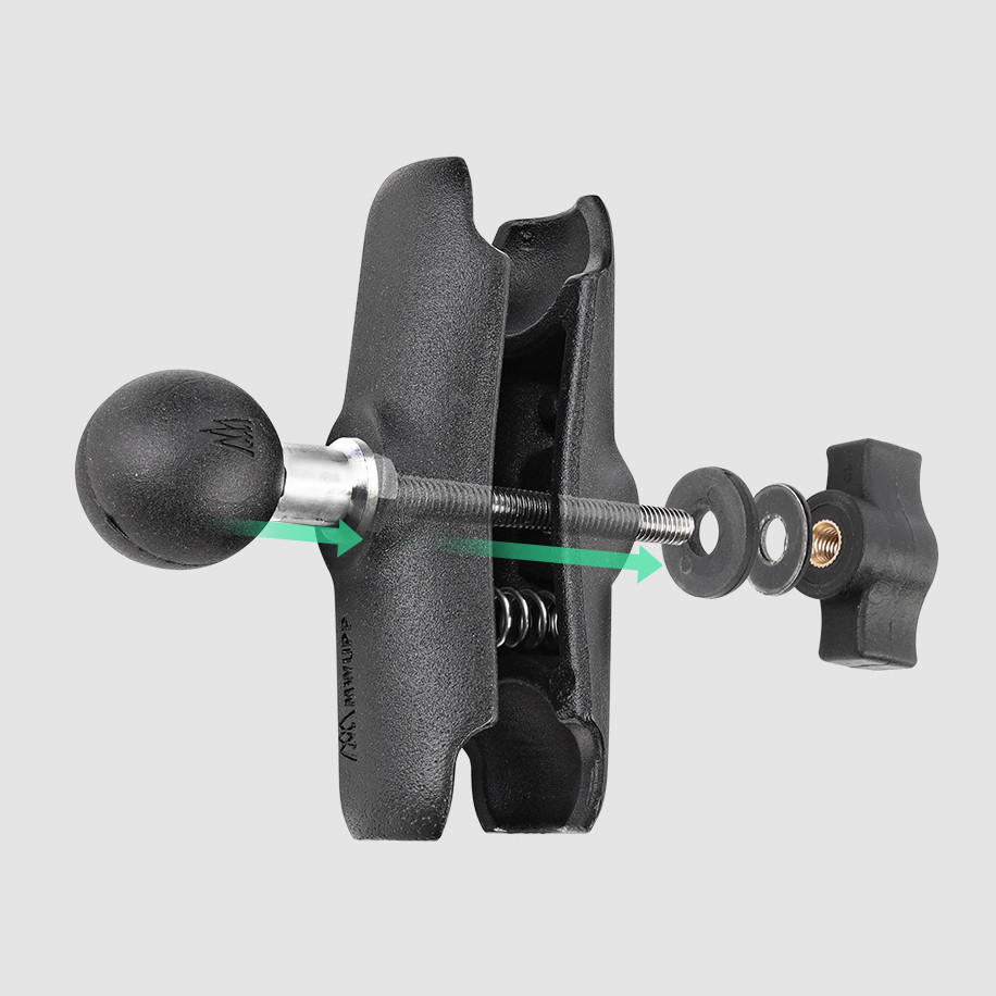 Дополнительное крепление с шаром на соединительный кронштейн OsoPro Mounts (RAM совместимо) (TZ021)