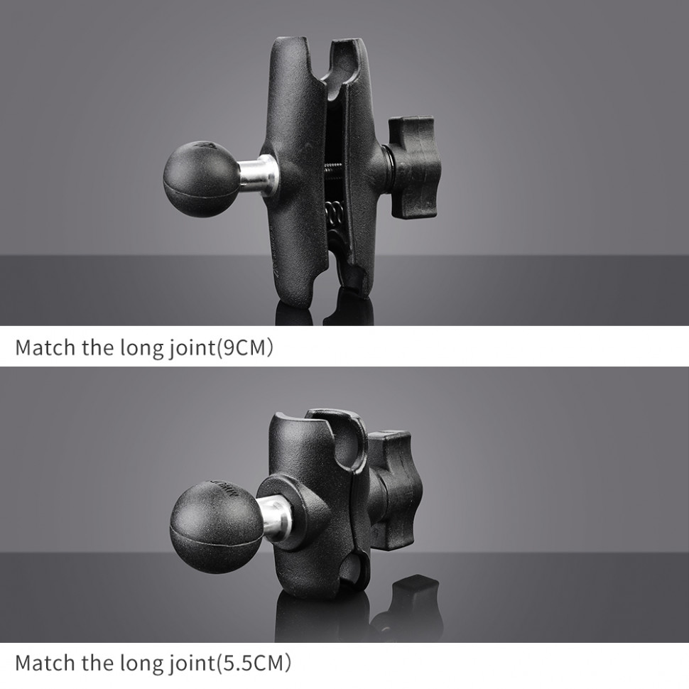 Дополнительное крепление с шаром на соединительный кронштейн OsoPro Mounts (RAM совместимо) (TZ021)