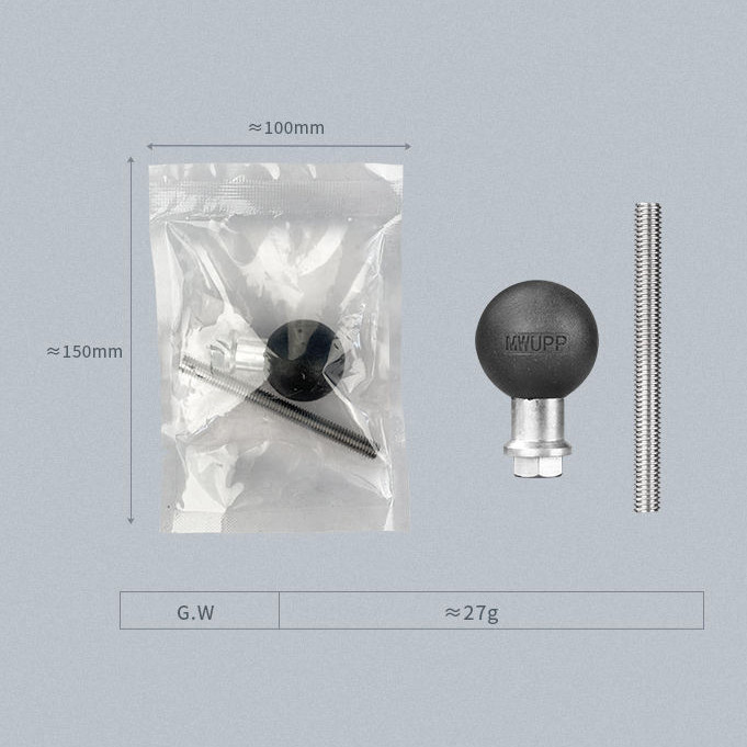 Дополнительное крепление с шаром на соединительный кронштейн OsoPro Mounts (RAM совместимо) (TZ021)