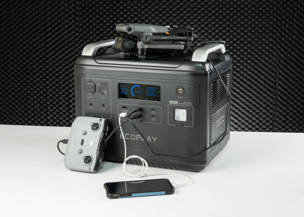 Зарядная станция EcoPlay P2001 (1997 Вт·ч / 2000 Вт)