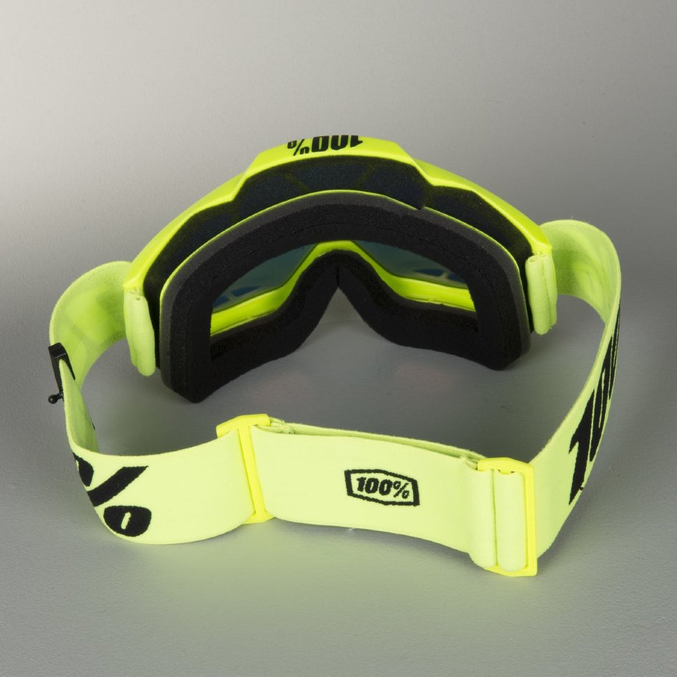 Мото очки 100% Accuri Fluo Yellow Mirror Lens Gold (50210-004-02)