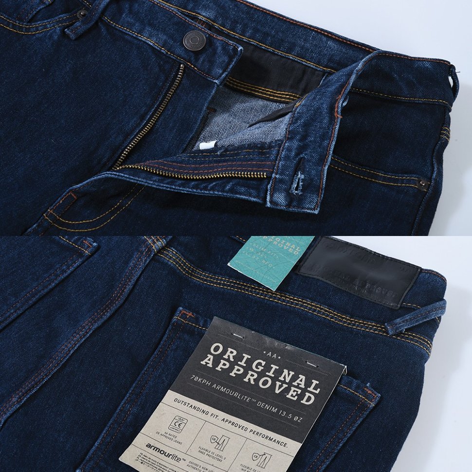 Мотоджінси Oxford Jean Slim MS Rinse Short
