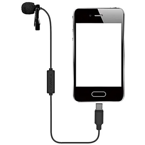 Петличный микрофон Comica CVM-V01SP(UC) USB Type-C 5.5m для камер, экшн-камер и смартфонов (CVM-V01SP(UC)(4.5M))
