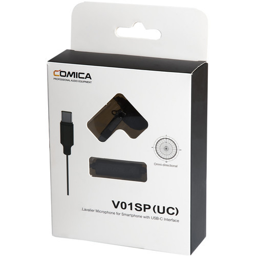 Петличный микрофон Comica CVM-V01SP(UC) USB Type-C 5.5m для камер, экшн-камер и смартфонов (CVM-V01SP(UC)(4.5M))