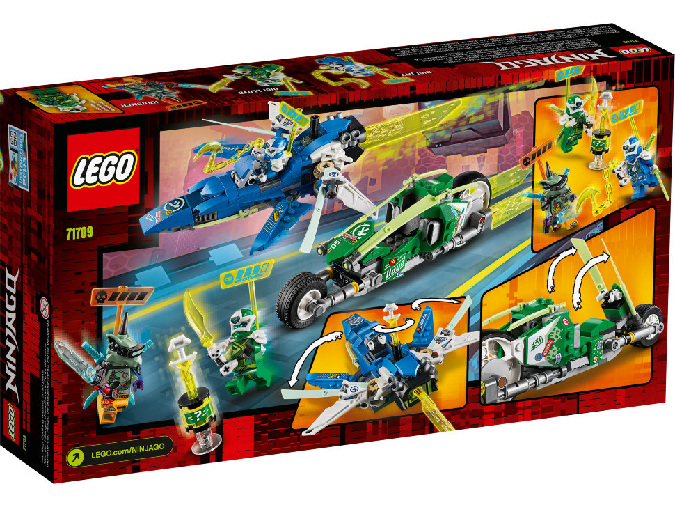 Конструктор Lego Ninjago: скоростные машины Джея и Ллойда (71709)