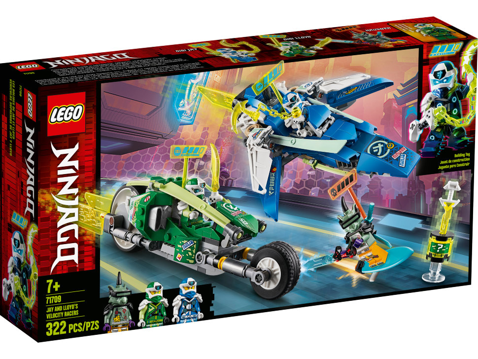 Конструктор Lego Ninjago: скоростные машины Джея и Ллойда (71709)