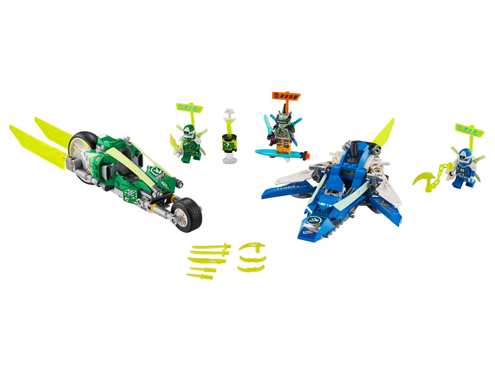 Конструктор Lego Ninjago: скоростные машины Джея и Ллойда (71709)