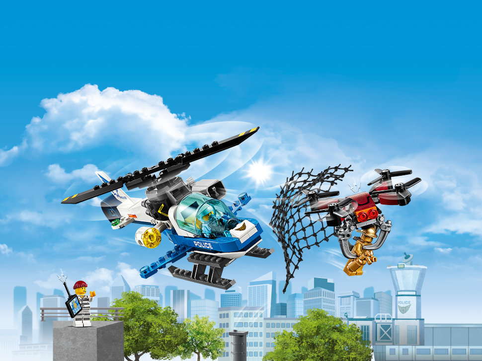 Конструктор Lego City: воздушная полиция: погоня дронов (60207)