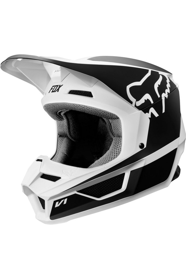 Мотошлем Fox V1 Przm Helmet Black/White