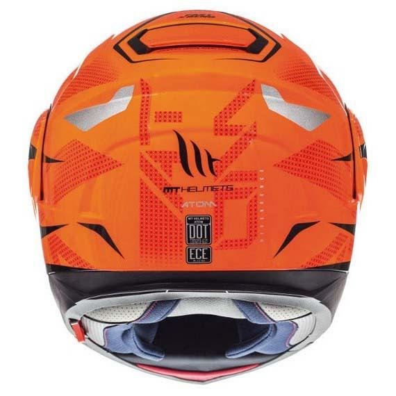 Мотошлем MT Helmets Atom SV Divergence G1 Gloss Fluor Orange