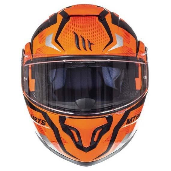 Мотошлем MT Helmets Atom SV Divergence G1 Gloss Fluor Orange