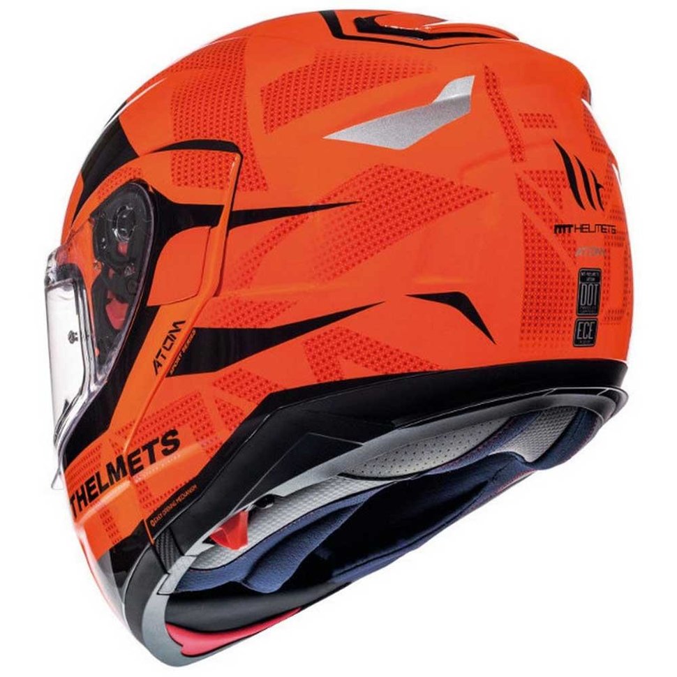 Мотошлем MT Helmets Atom SV Divergence G1 Gloss Fluor Orange