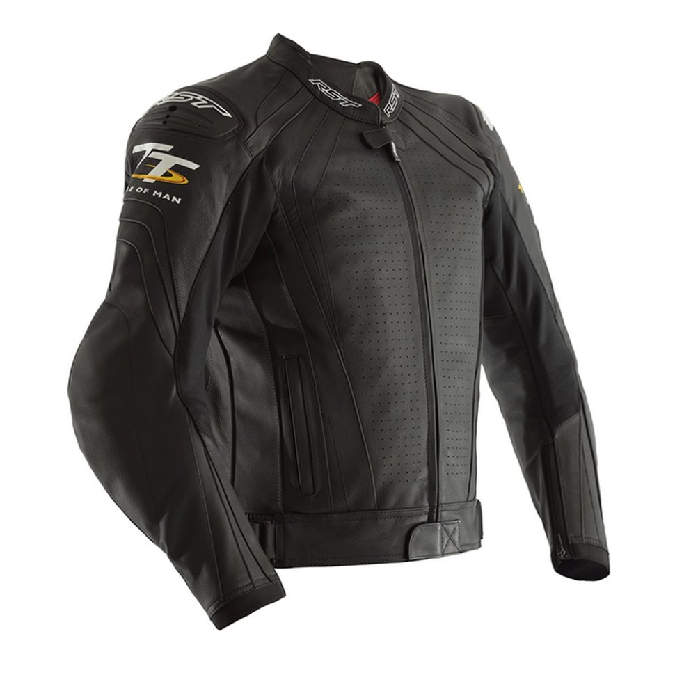 Мотокуртка чоловіча RST IOM TT Grandstand CE Mens Leather Jacket Black